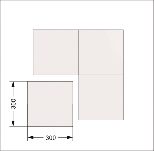 Плитка JLEPC60001 70% белизны 300x300