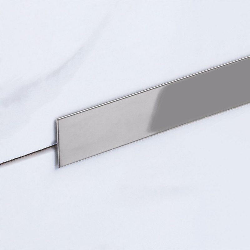 Полоса Нержавеющая сталь Juliano Tile Trim SP117-1S-30W (3000мм) Silver полированная