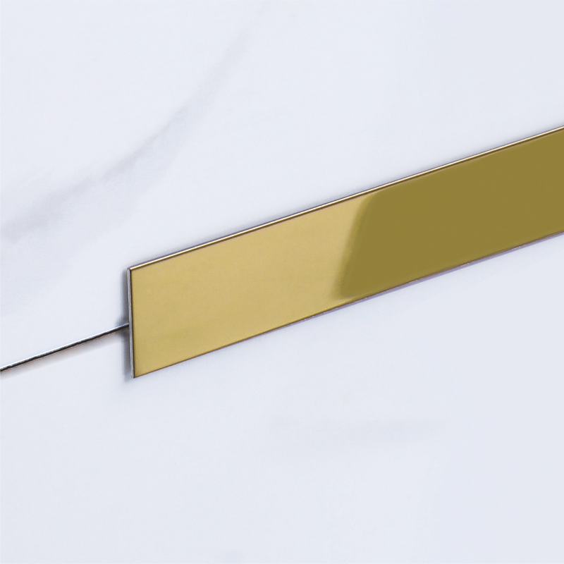 Полоса Нержавеющая сталь Juliano Tile Trim SP117-2S-30W (3000мм) Gold полированная
