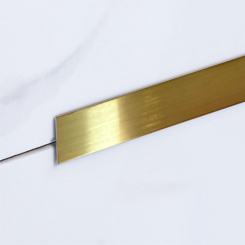 Полоса Нержавеющая сталь Juliano Tile Trim SP117-2B-10W (3000мм) Gold матовый