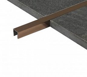 Профиль Juliano Tile Trim SUP10-3S-10H Rose Gold  полированный (2440мм)
