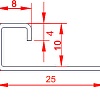 Профиль Juliano Tile Trim SB013-1S-10H Silver (2700мм)#2